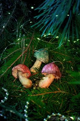 Елочная игрушка из ваты - 2