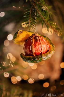 Елочная игрушка из ваты - 3