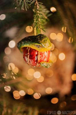 Елочная игрушка из ваты - 4
