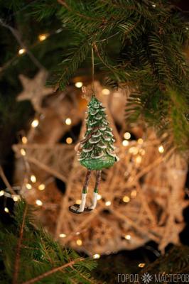 Елочная игрушка из ваты - 2
