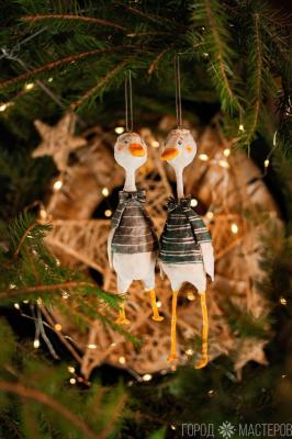 Елочная игрушка из ваты - 2