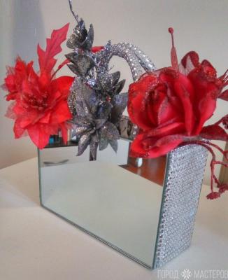 Зеркальная ваза-сумочка - 3