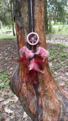 Ловец снов в автомобиль и домашний интерьер Пудровый - 3