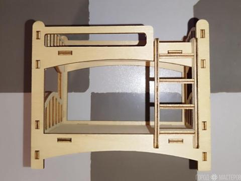 Двух ярусная кровать - для куклы. - 2