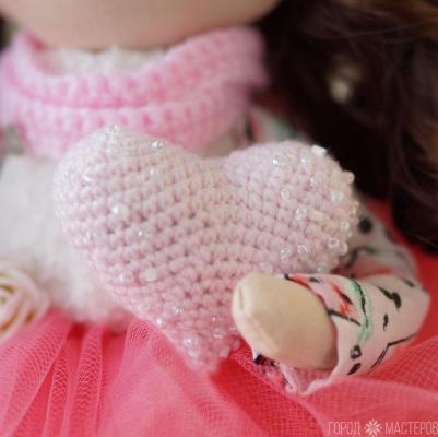 Интерьерная кукла ручной работы из ткани - 3