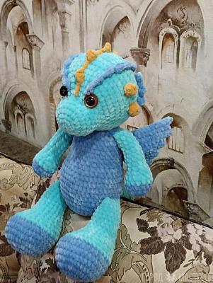 Дракоша плюшевый. Игрушка. - 3