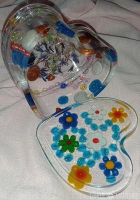 Шкатулочка форма сердца, неповторимый дизайн, для украшений. - 4