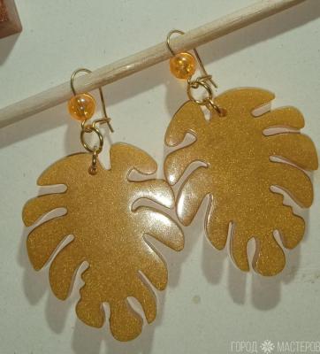 Серьги из эпоксидной смолы. В едином экземпляре. - 2