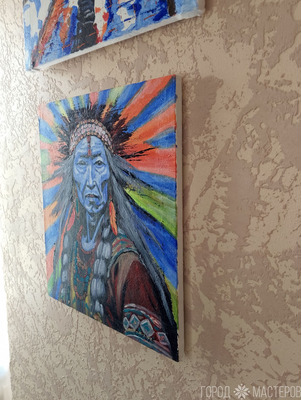 Картина акрилом Кажетта - 4