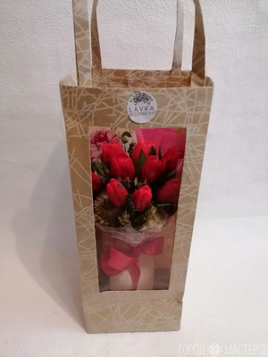 Букет из мыльных цветов- тюльпаны - 3