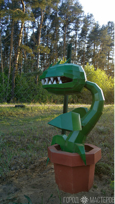 Полигональная фигура садовая "Мухолов" - 2