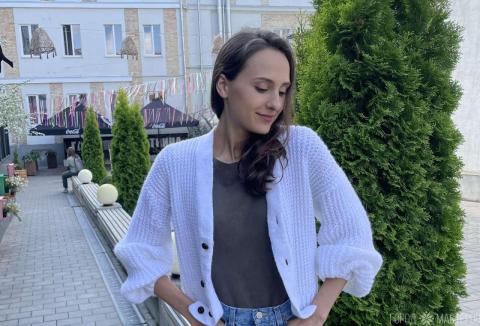 Кардиган белый - 4