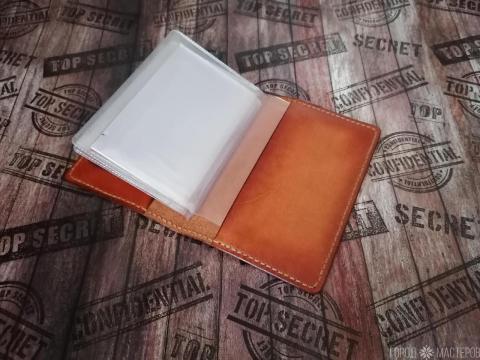 Обложка для  автодокументов  BMW нат. кожа - 3