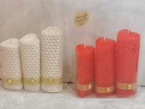 Набор свечей-сердец из 3х штук - 5