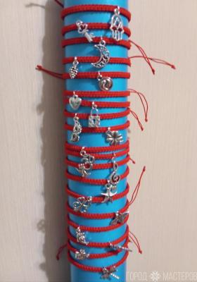 Браслет оберег красная нить - 3