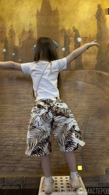 Джинсовые Бермуды на рост 110 для девочки - 2