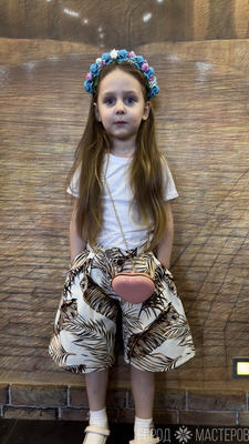 Джинсовые Бермуды на рост 110 для девочки - 3