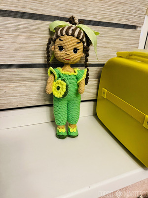 Кукла из полухлопковой пряжи - 4