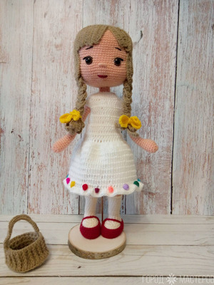 ВЯЗАНАЯ КУКЛА "КРАСНАЯ ШАПОЧКА" - 2