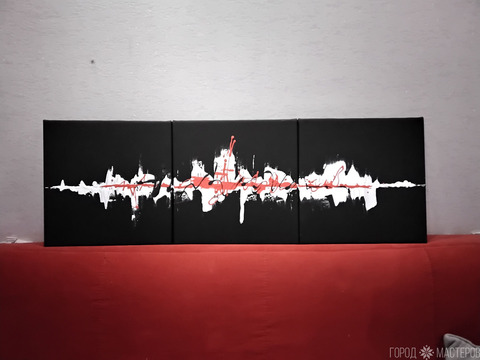 Триптих абстракция - 6