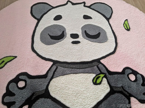 ТАФТИНГОВЫЙ КОВЁР ПАНДА-ЙОГ - 3