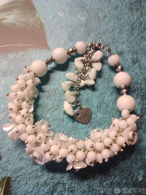 БРАСЛЕТ БЕЛОГО АГАТА - 4