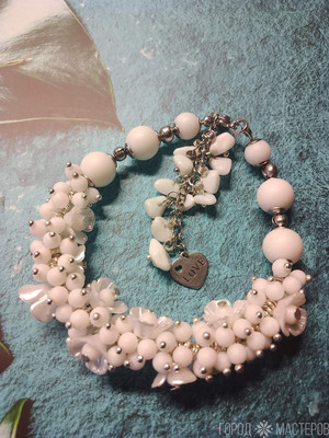 БРАСЛЕТ БЕЛОГО АГАТА - 5