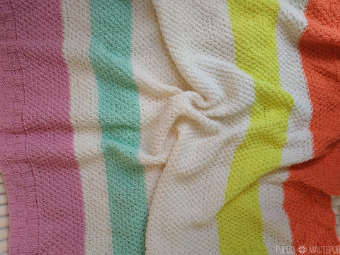 Плед вязаный, 70*80 см - 2