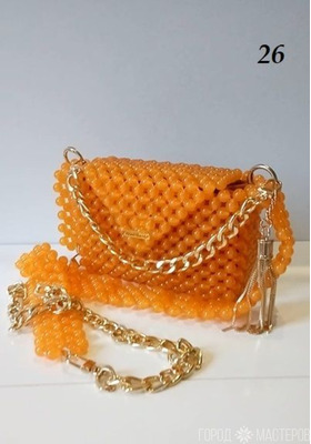 Сумочки из светящихся в темноте бусин с дорогостоящей фурнитурой и внутренней подкладкой - 3