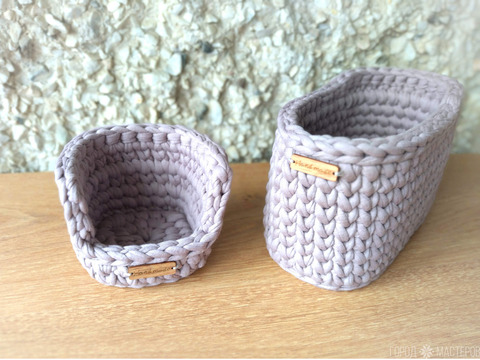 Интерьерные корзинки для мелочей ручной работы - 3