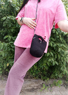 Сумочка через плечо ручной работы - 4