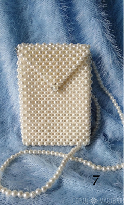 Сумочки из бусин для смартфонов. (с подкладкой) - 5