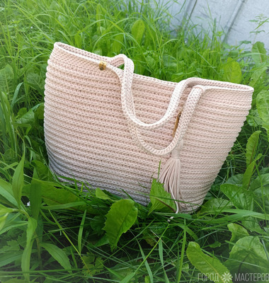 Сумка - шоппер ручной работы - 2