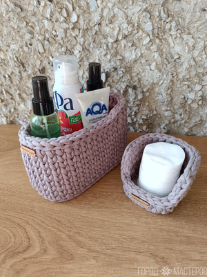 Интерьерные корзинки для мелочей ручной работы