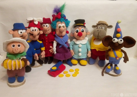Вязаные персонажи из мультфильма ''Фунтик'' - 2