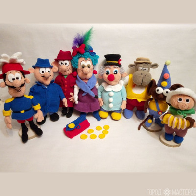 Вязаные персонажи из мультфильма ''Фунтик'' - 3