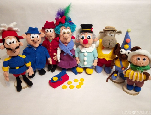 Вязаные персонажи из мультфильма ''Фунтик'' - 4