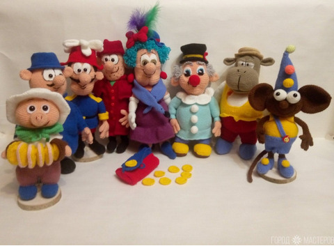 Вязаные персонажи из мультфильма ''Фунтик'' - 6