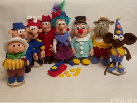 Вязаные персонажи из мультфильма ''Фунтик'' - 9