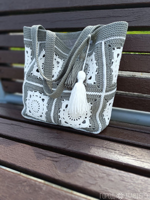 Сумка - шоппер ручной работы - 3