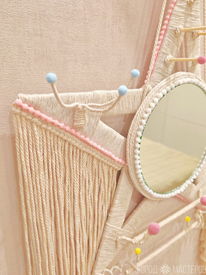 Держатель органайзер для заколок и резинок в виде звезды с зеркалом - 2