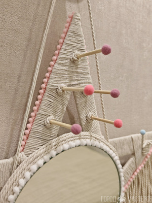 Держатель органайзер для заколок и резинок в виде звезды с зеркалом - 5