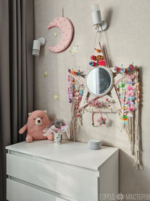 Держатель органайзер для заколок и резинок в виде звезды с зеркалом - 6