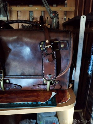 дорожная сумка, полностью ручная работа. кожа.https://vk.com/id175424969 - 5