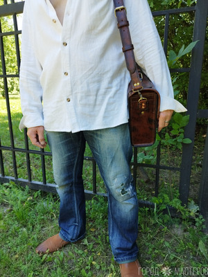 дорожная сумка, полностью ручная работа. кожа.https://vk.com/id175424969 - 9