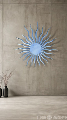 Зеркало - солнце Soleil , серебряный - 4