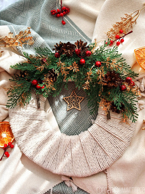 Венок рождественский новогодний