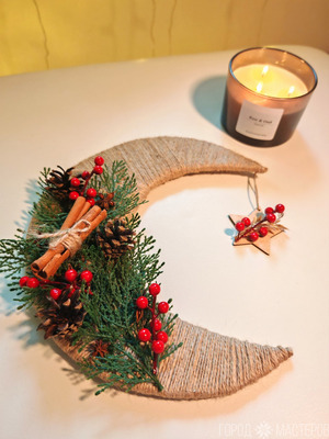 Праздничная луна ручной работы