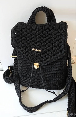 #diy Рюкзак из шнура (твёрдое дно) - видео в описании - 2