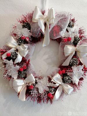 Рождественский, новогодний венок - 2